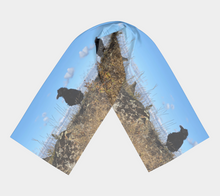 Load image into Gallery viewer, 'Tundra Fledgling' Silk Long Scarf