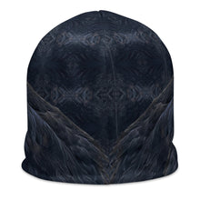 Load image into Gallery viewer, 'Sebastian' Beanie (feather pattern background)