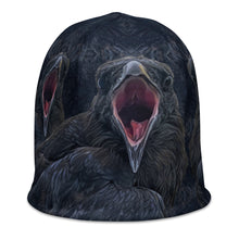 Load image into Gallery viewer, 'Sebastian' Beanie (feather pattern background)