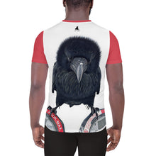 Load image into Gallery viewer, 'One Hour Max' Men's Athletic T-shirt (Red Trim)