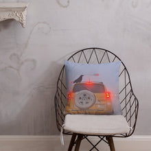 Load image into Gallery viewer, 'Ice Fog Taxi' Throw Pillow