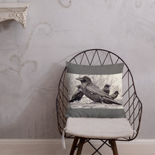 Load image into Gallery viewer, 'Four Ravens' Throw Pillow