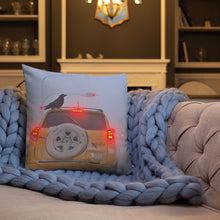 Load image into Gallery viewer, 'Ice Fog Taxi' Throw Pillow