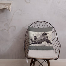 Load image into Gallery viewer, 'Four Ravens' Throw Pillow