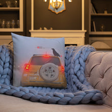 Load image into Gallery viewer, 'Ice Fog Taxi' Throw Pillow