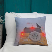 Load image into Gallery viewer, 'Ice Fog Taxi' Throw Pillow