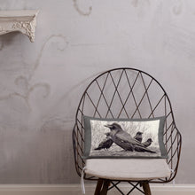 Load image into Gallery viewer, 'Four Ravens' Throw Pillow