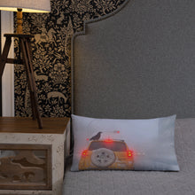 Load image into Gallery viewer, 'Ice Fog Taxi' Throw Pillow