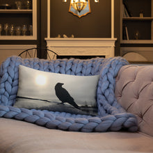 Load image into Gallery viewer, 'Land of Ravens, Gold & Diamonds' Throw Pillow