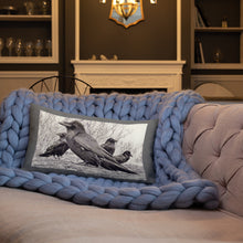 Load image into Gallery viewer, 'Four Ravens' Throw Pillow