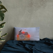 Load image into Gallery viewer, 'Ice Fog Taxi' Throw Pillow