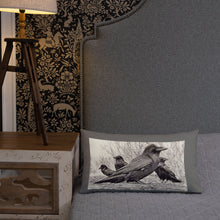 Load image into Gallery viewer, 'Four Ravens' Throw Pillow