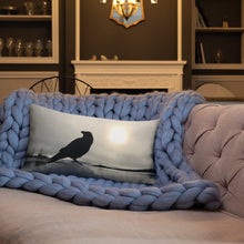 Load image into Gallery viewer, 'Land of Ravens, Gold & Diamonds' Throw Pillow
