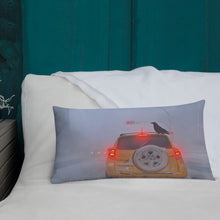 Load image into Gallery viewer, 'Ice Fog Taxi' Throw Pillow