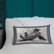 Load image into Gallery viewer, 'Four Ravens' Throw Pillow