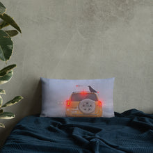 Load image into Gallery viewer, 'Ice Fog Taxi' Throw Pillow