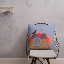 Load image into Gallery viewer, 'Ice Fog Taxi' Throw Pillow