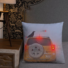 Load image into Gallery viewer, 'Ice Fog Taxi' Throw Pillow
