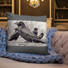 Load image into Gallery viewer, 'Four Ravens' Throw Pillow