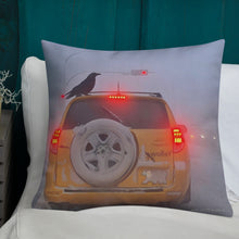 Load image into Gallery viewer, 'Ice Fog Taxi' Throw Pillow
