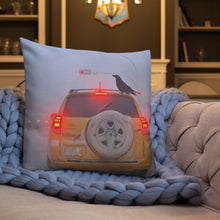 Load image into Gallery viewer, 'Ice Fog Taxi' Throw Pillow