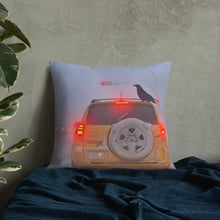 Load image into Gallery viewer, 'Ice Fog Taxi' Throw Pillow