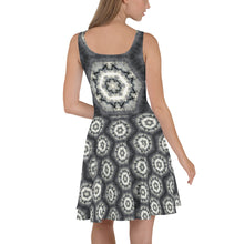 Load image into Gallery viewer, 'Silver Light' pattern Fit & Flare Dress