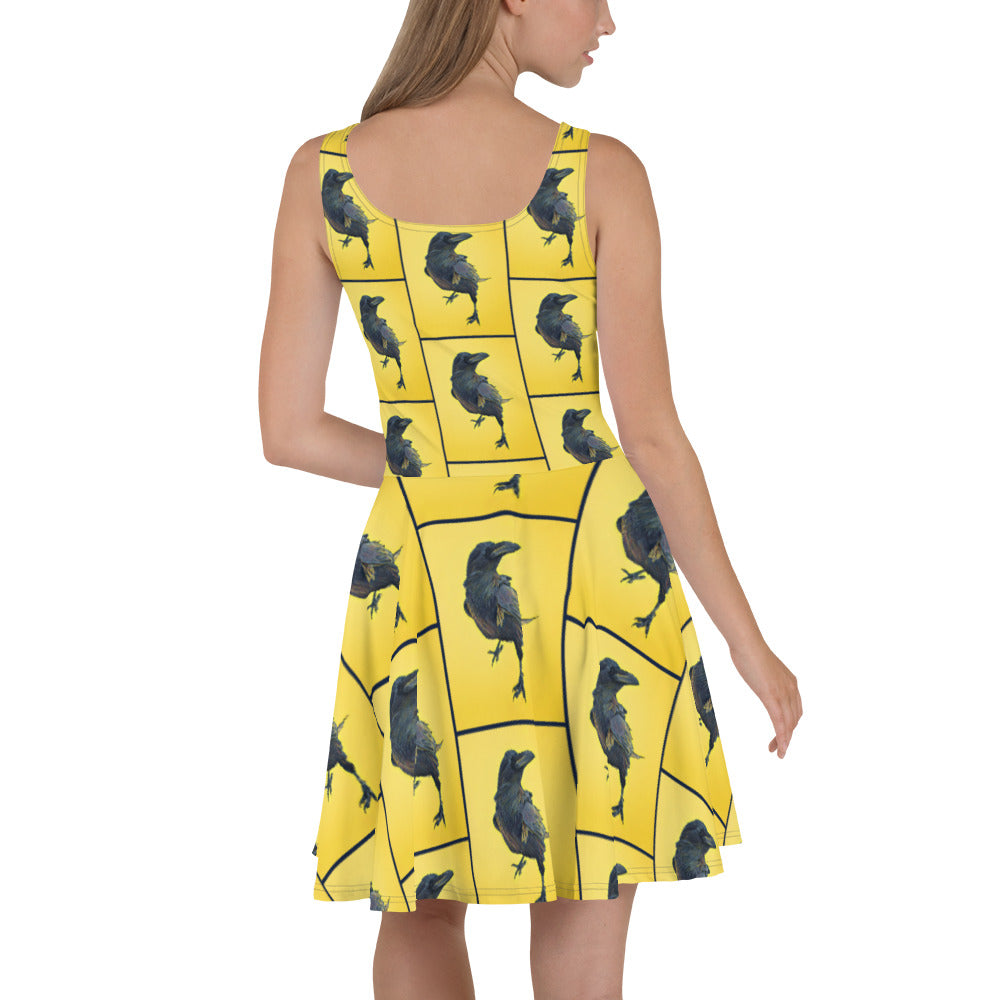 Cheeky Yellow' Fit & Flare Dress – Just Ravens