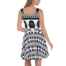Load image into Gallery viewer, 'One Hour Max' Pattern Fit & Flare Dress (Black)
