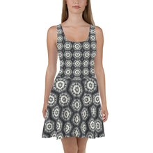 Load image into Gallery viewer, 'Silver Light' pattern Fit & Flare Dress