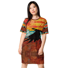 Load image into Gallery viewer, 'Ice Road Raven' T-shirt dress