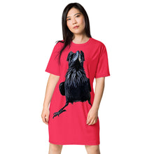 Load image into Gallery viewer, 'Charles' T-shirt dress (Rosy Red)