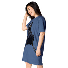 Load image into Gallery viewer, 'Charles' T-shirt dress (Kashmir Blue)
