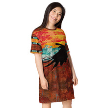 Load image into Gallery viewer, 'Ice Road Raven' T-shirt dress