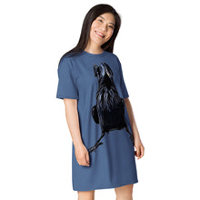 Load image into Gallery viewer, 'Charles' T-shirt dress (Kashmir Blue)