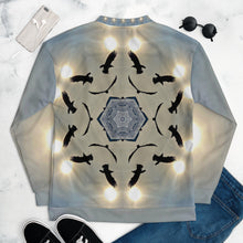 Load image into Gallery viewer, 'Icy Sky' Bomber Jacket