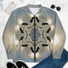 Load image into Gallery viewer, 'Icy Sky' Bomber Jacket