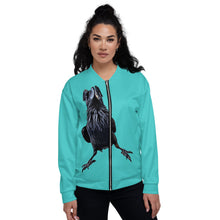 Load image into Gallery viewer, 'Charles' Unisex Bomber Jacket (Turquoise)