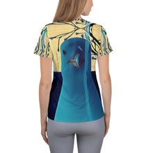 Load image into Gallery viewer, 'Portrait of a Slobber Artist' Women's Athletic T-shirt
