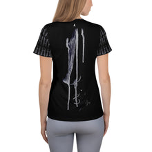 Load image into Gallery viewer, 'Sword and Feather' Women's Athletic T-shirt
