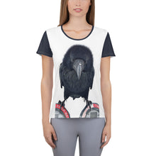 Load image into Gallery viewer, 'One Hour Max' Women's Athletic T-shirt (Black Trim)