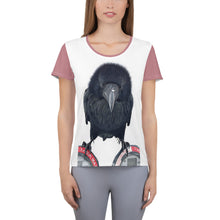 Load image into Gallery viewer, 'One Hour Max' Women's Athletic T-shirt (Pink Trim)