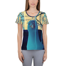 Load image into Gallery viewer, 'Portrait of a Slobber Artist' Women's Athletic T-shirt