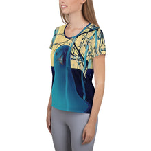 Load image into Gallery viewer, 'Portrait of a Slobber Artist' Women's Athletic T-shirt