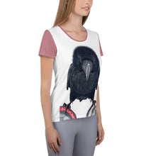 Load image into Gallery viewer, 'One Hour Max' Women's Athletic T-shirt (Pink Trim)