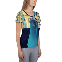 Load image into Gallery viewer, 'Portrait of a Slobber Artist' Women's Athletic T-shirt