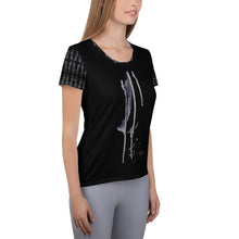 Load image into Gallery viewer, 'Sword and Feather' Women's Athletic T-shirt