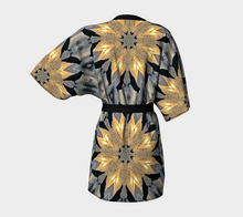 Load image into Gallery viewer, 'Fire & Ice' Peachskin Kimono Robe