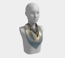 Load image into Gallery viewer, 'Icy Sky' Silk Square Scarf
