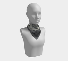 Load image into Gallery viewer, 'Silver Light I' Silk Square Scarf